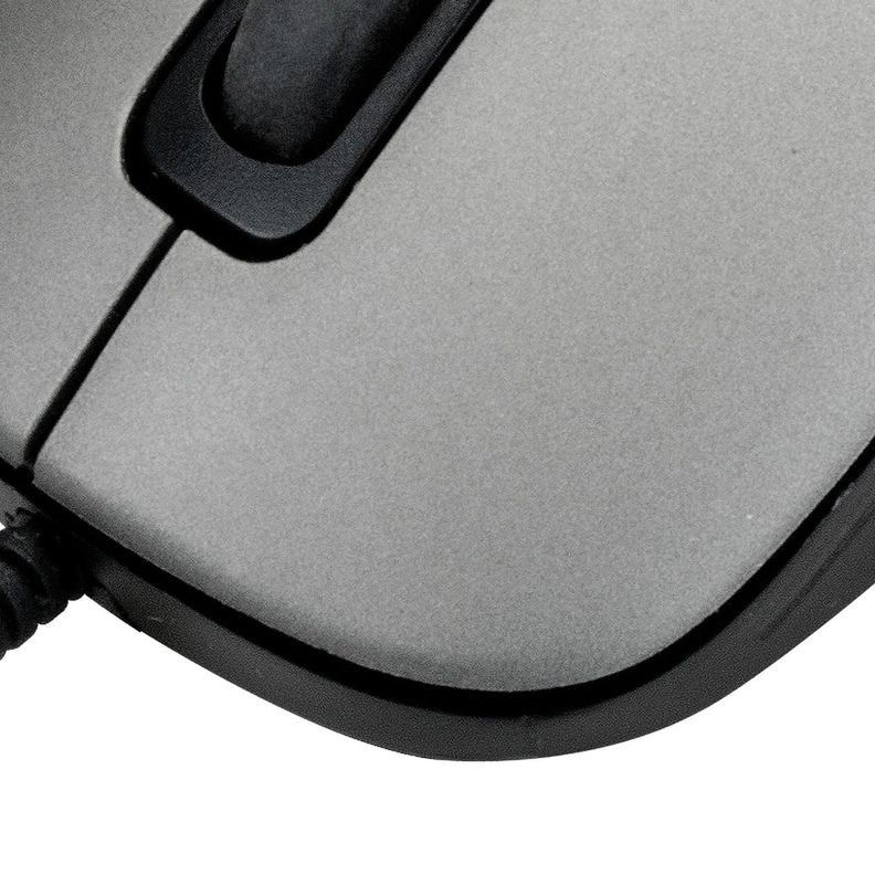 Mouse Optico USB c/Cable KlipXtreme KMO-111 Gris-2