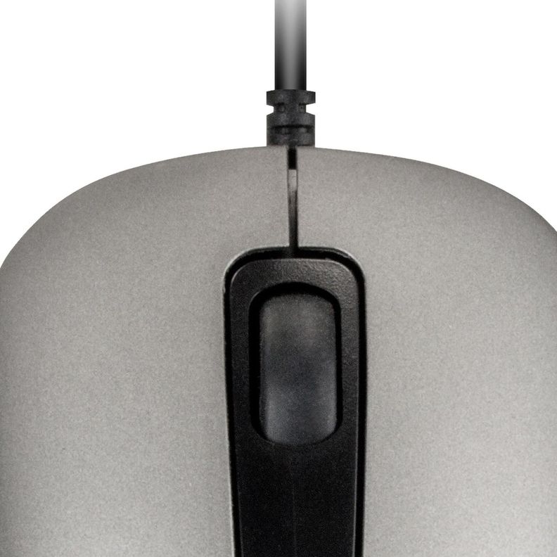 Mouse Optico USB c/Cable KlipXtreme KMO-111 Gris-1