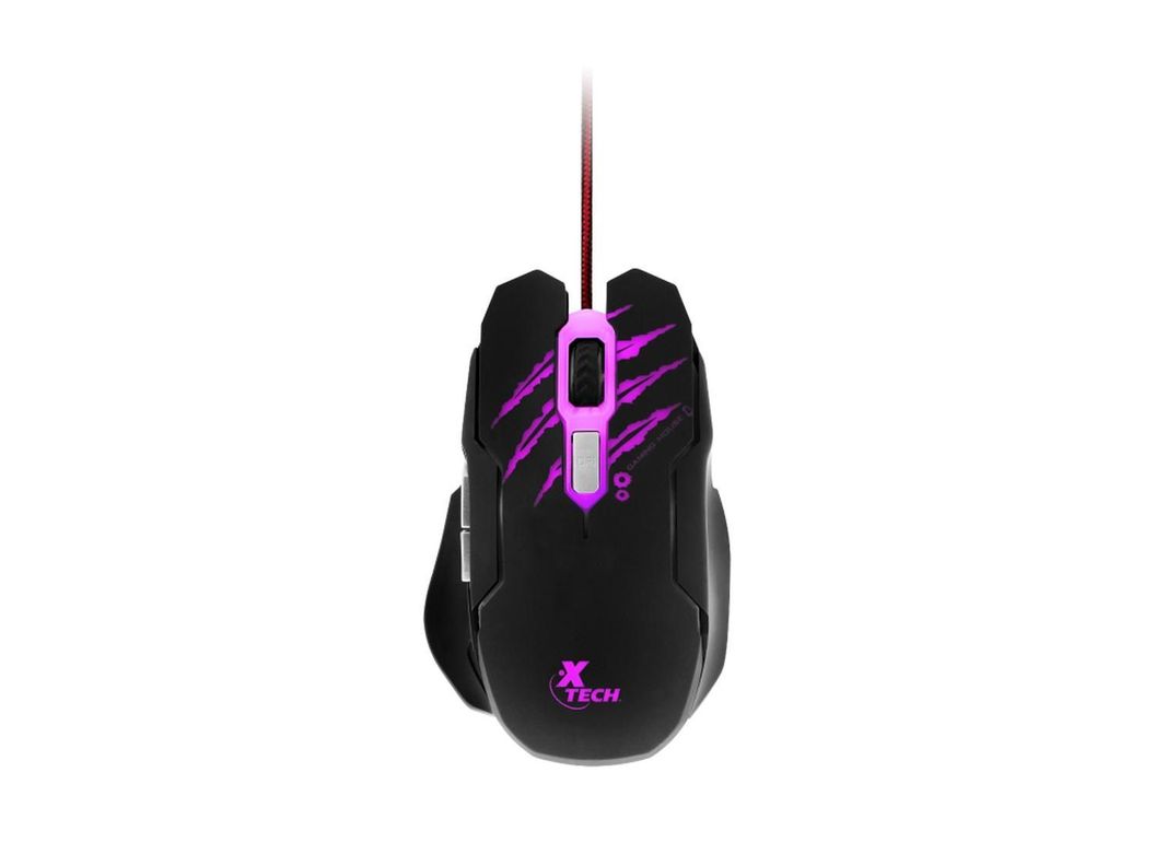 Mouse Gamer Xtech USB 6Bot LED 4Col 3200dpi XTM-610 Negro-1