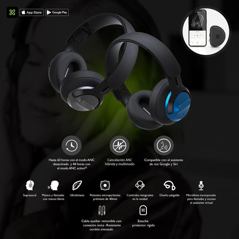 Audifonos Klip Xtreme HIFI con ANC 63 Hrs autonomia-6