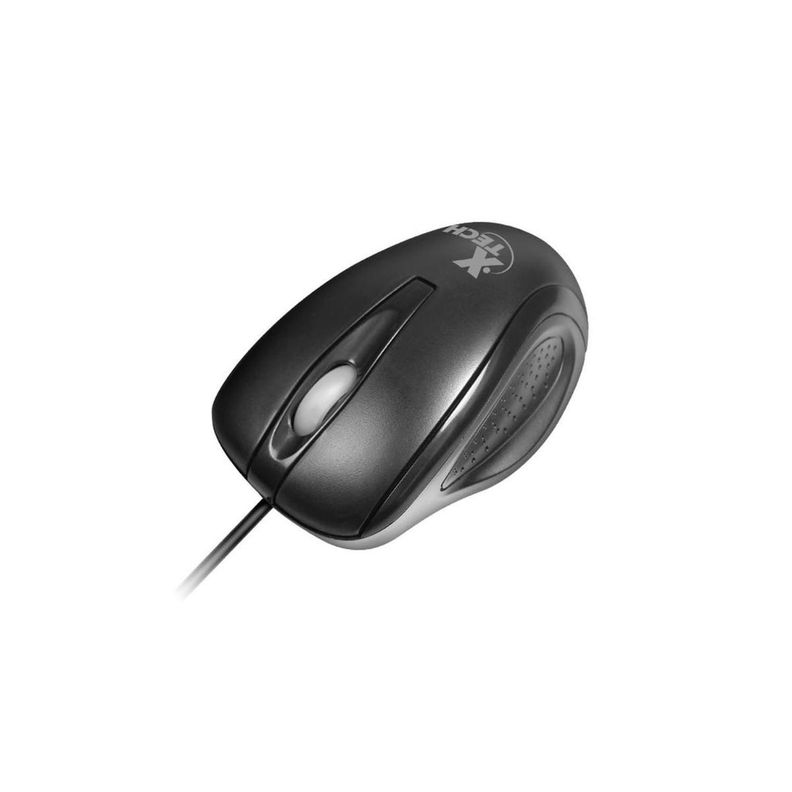 XTECH MOUSE CON CABLE USB 3 BOTONES/OPTiCO Negro