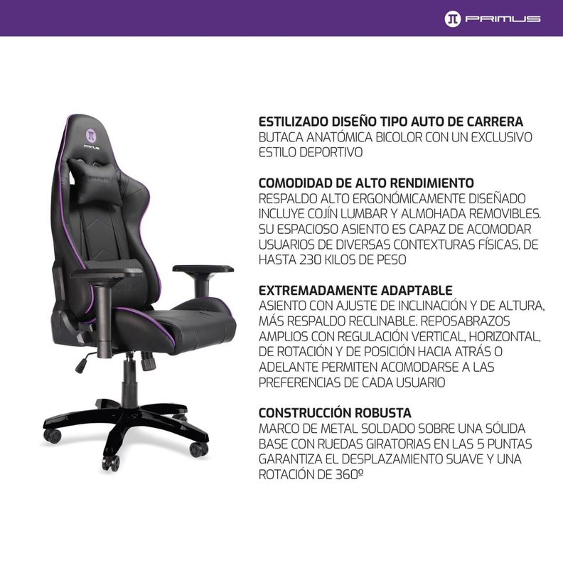 Silla Gamer Primus Gaming THRÓNOS200S-3