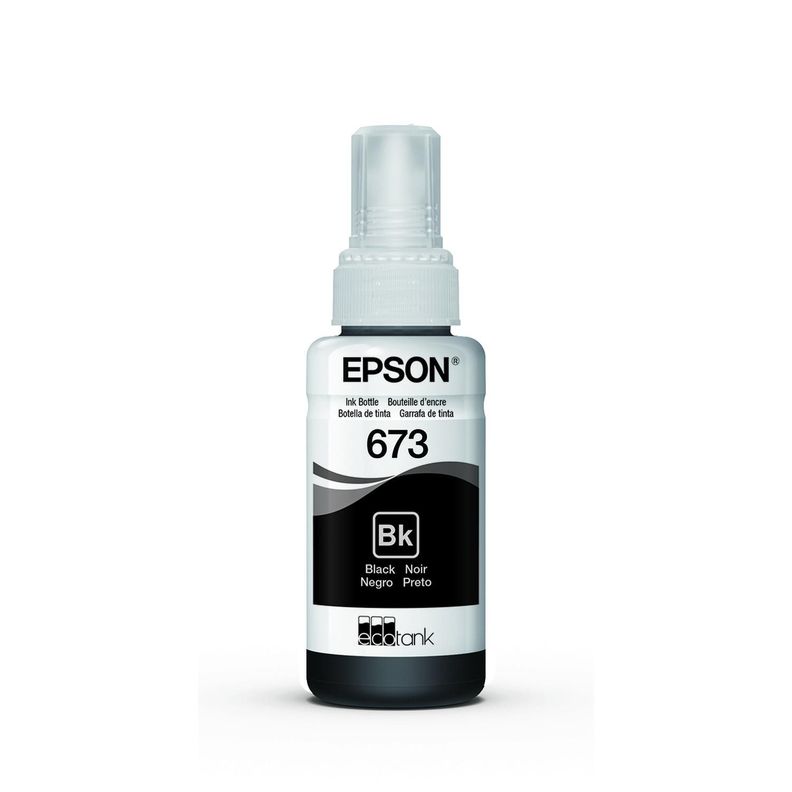 Botella de Tinta Epson T673 Negra Negro