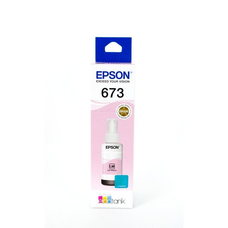 Botella de Tinta Magenta Claro Epson T673 - 70 ml Rosado