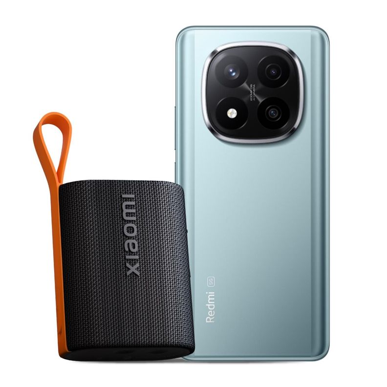 KIT Celular Redmi Note 14 Pro+ 5G 256GB Frost Blue + Xiaomi Sound Pocket 5W-0