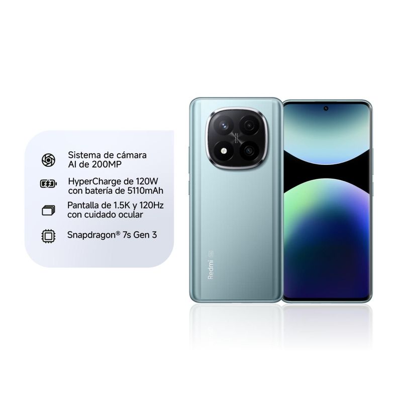 KIT Celular Redmi Note 14 Pro+ 5G 256GB Frost Blue + Xiaomi Sound Pocket 5W-3