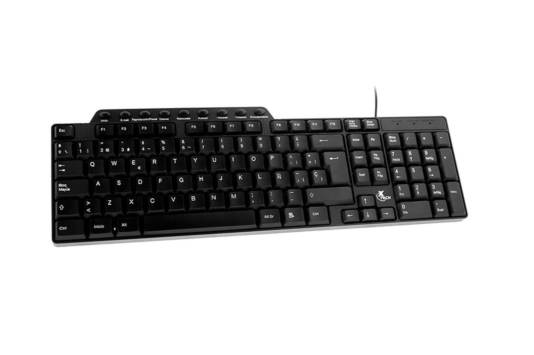 Teclado USB español compacto C/pad numerico Xtech XTH-160S-0