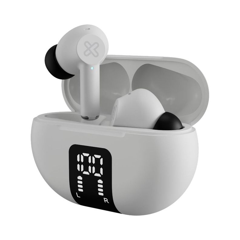 Klip Xtreme Audifonos TWS EdgeBuds ANC Blanco KTE-755WH Negro