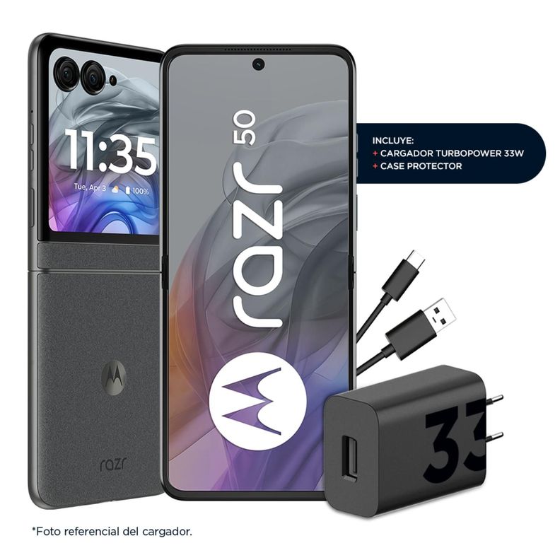 Motorola Razr 50 Gris 12+512GB-2