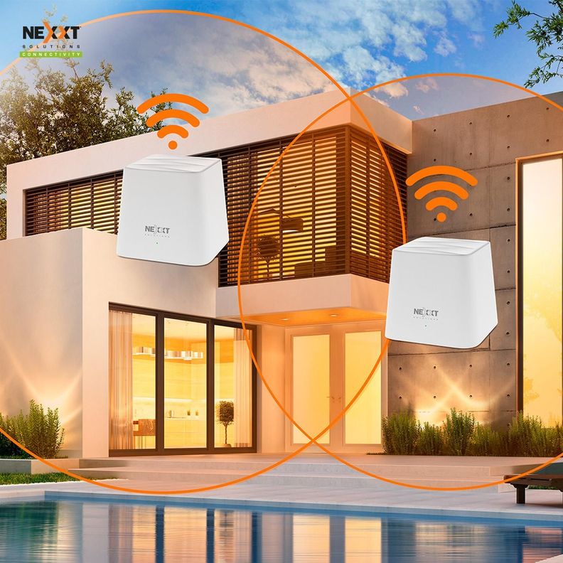 Vektor 2400-AC Mesh Chile 1200Mbps 2 Nodos Nexxt NCM-2400-C-4