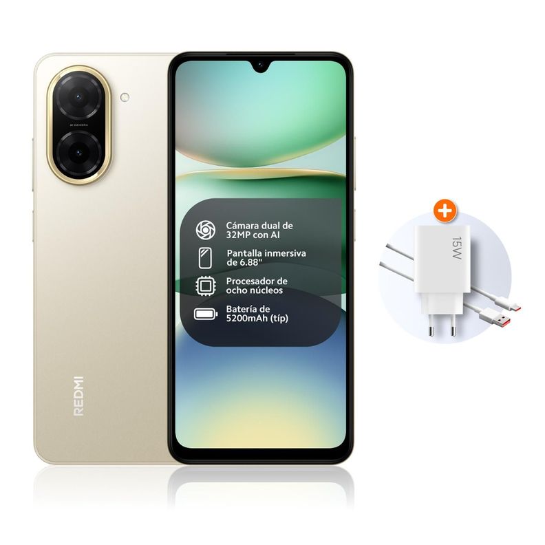 Celular Redmi A5 Gold 4GB RAM + 128GB ROM-0