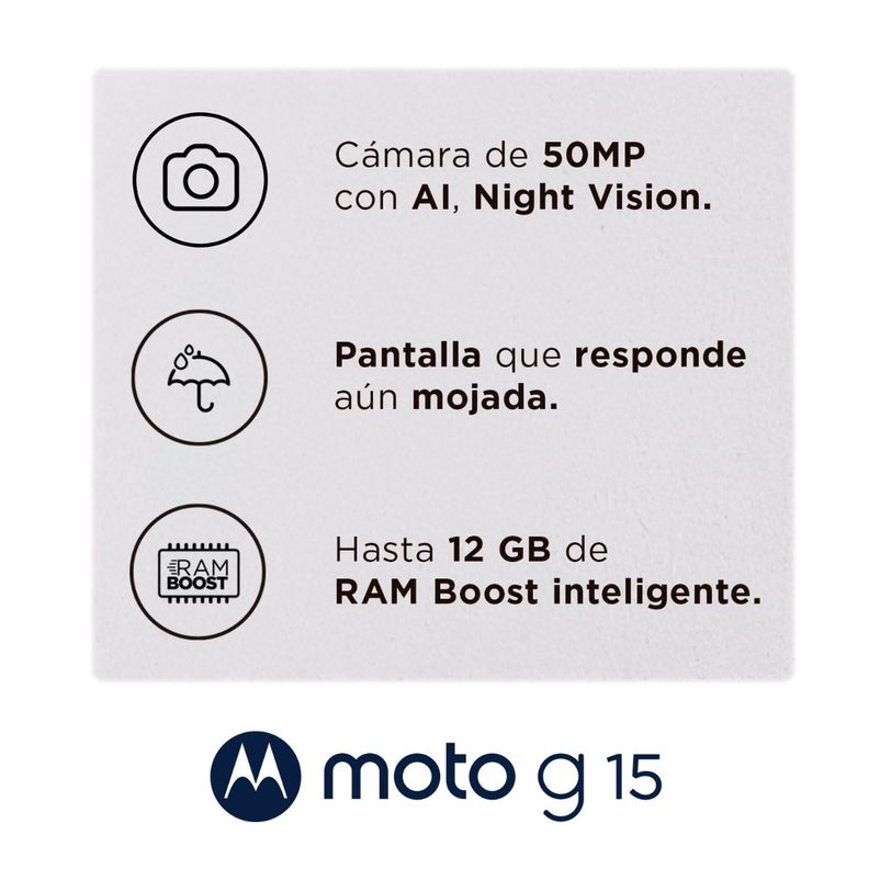 Celular Moto G15 4 + 128 GB-1