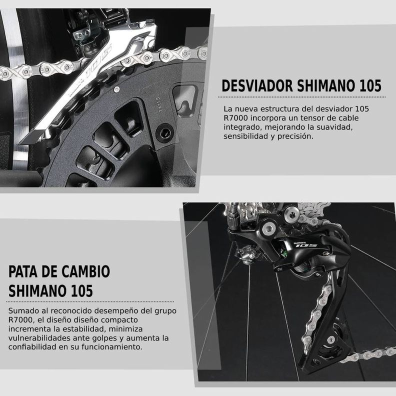 Bicicleta Ruta Sava Triumph 3.0 Carbono Grey 52-5