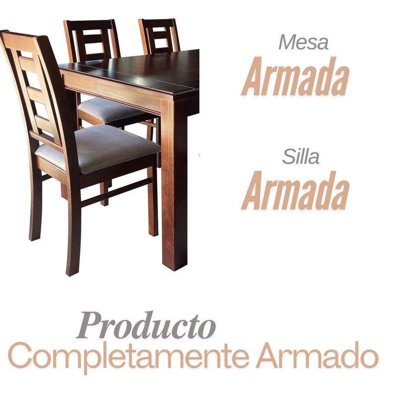 Comedor Barcelona 6 personas Incluye 2 Sitiales-1