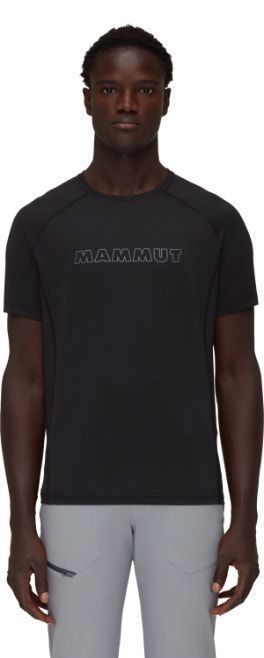 Polera Mammut Hombre Selun Fl T-Shirt Logo Negro-0
