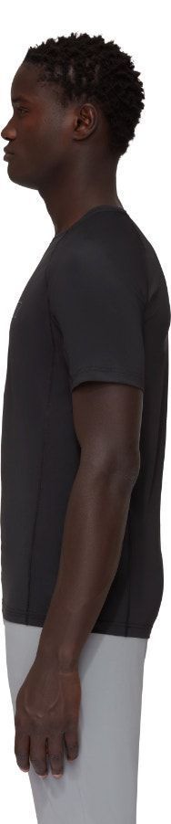 Polera Mammut Hombre Selun Fl T-Shirt Logo Negro-2