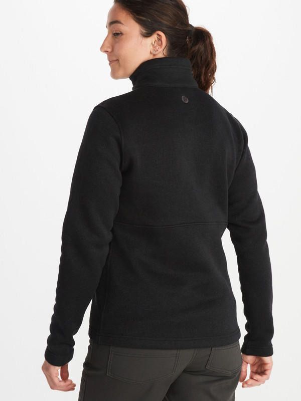 Polar Marmot Mujer Drop Line Zip Negro-1