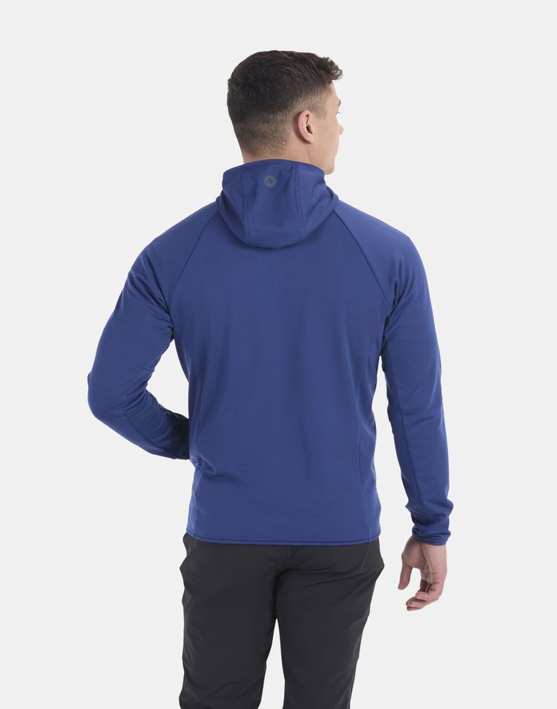 Polar Marmot Hombre Leconte Full Zip Hoody Azul-1