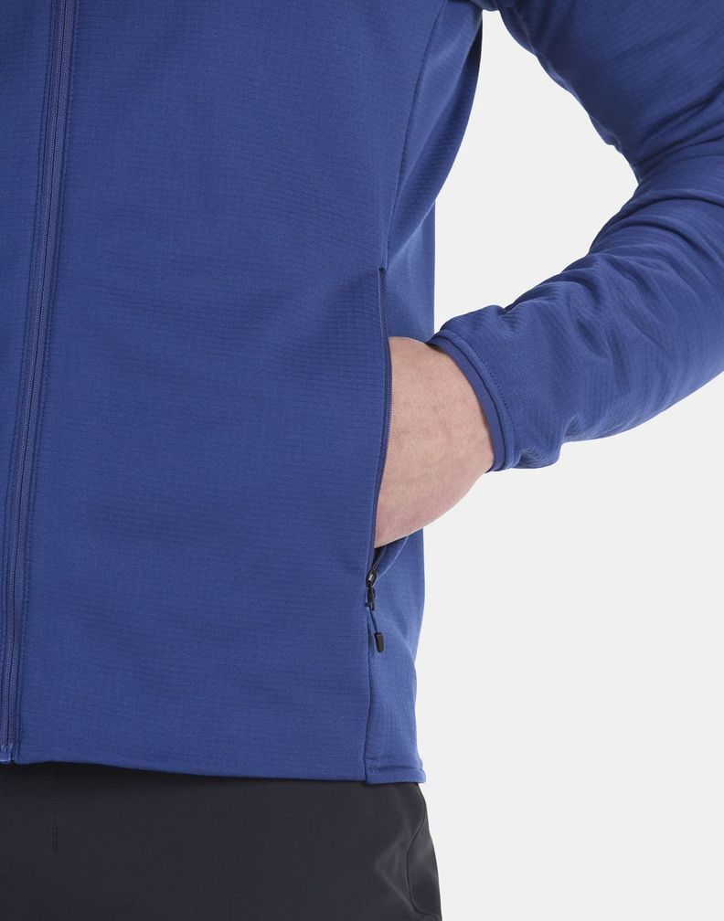 Polar Marmot Hombre Leconte Full Zip Hoody Azul-4