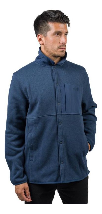 Polar The North Face Hombre Front Range Fleece Shacket Azul-0