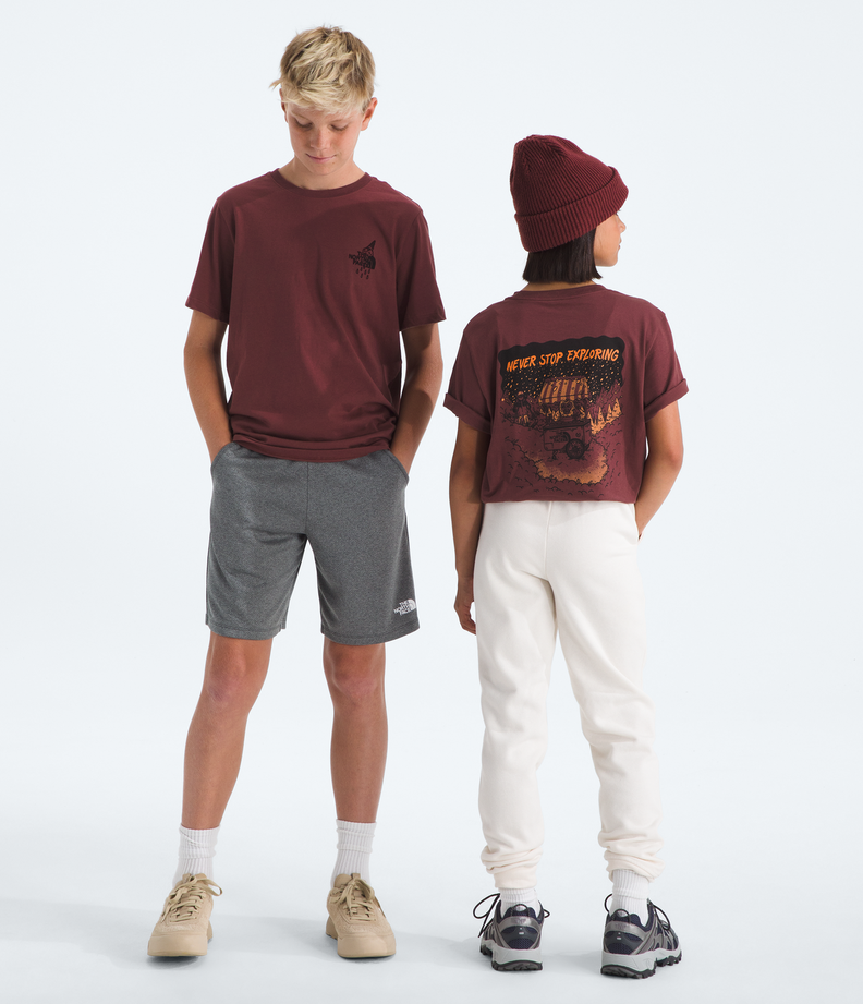 Polera Teen Evo Snow Sports Short Sleeve Tee- Graphic Niños Burdeo