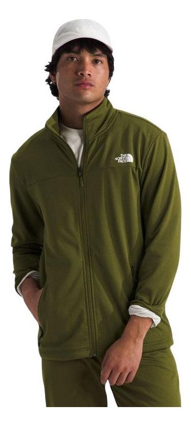 Polar Hombre The North Face Cedar Trail Grid Full Zip Verde-0