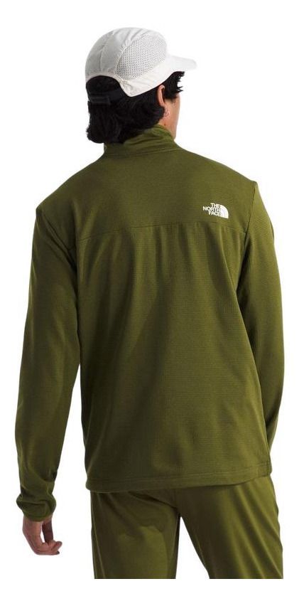 Polar Hombre The North Face Cedar Trail Grid Full Zip Verde-1