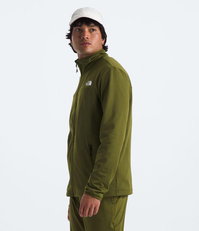 Polar Hombre The North Face Cedar Trail Grid Full Zip Verde-4