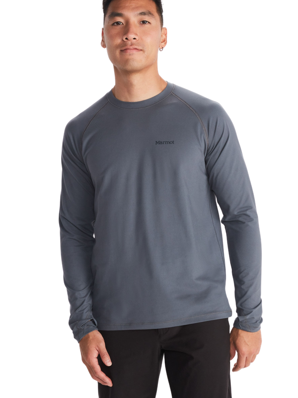 Polera Hombre Marmot Windridge Ls Gris-0