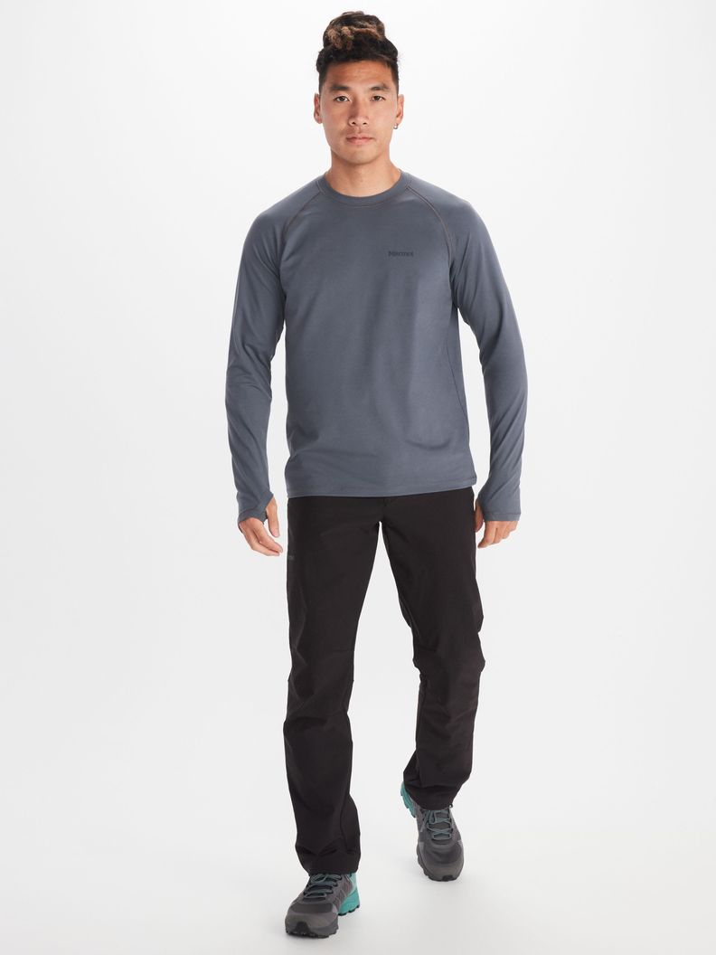 Polera Hombre Marmot Windridge Ls Gris-2