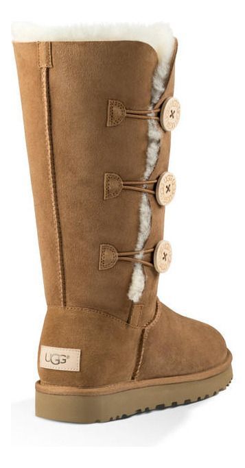 Bota UGG Mujer Bailey Button Triplet Ii Café-3