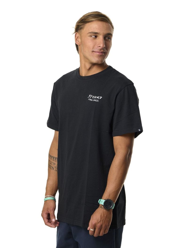 Polera Stoked Hombre Arte Negro-1