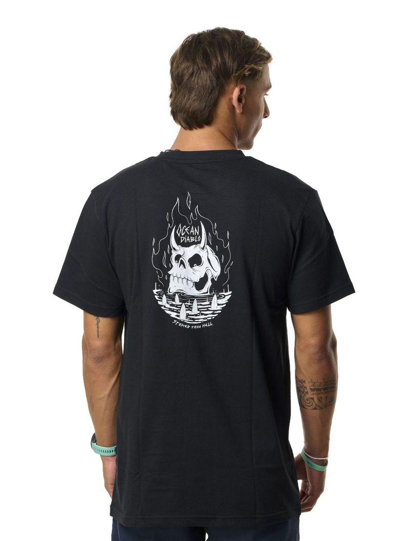 Polera Stoked Hombre Arte Negro-2