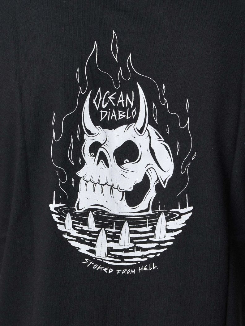 Polera Stoked Hombre Arte Negro-3