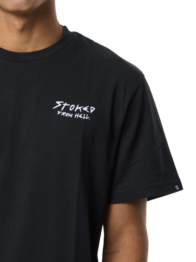 Polera Stoked Hombre Arte Negro-4