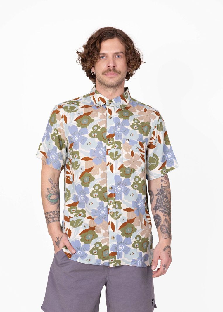 Camisa Hooks Stoked V26 Hombre Verde