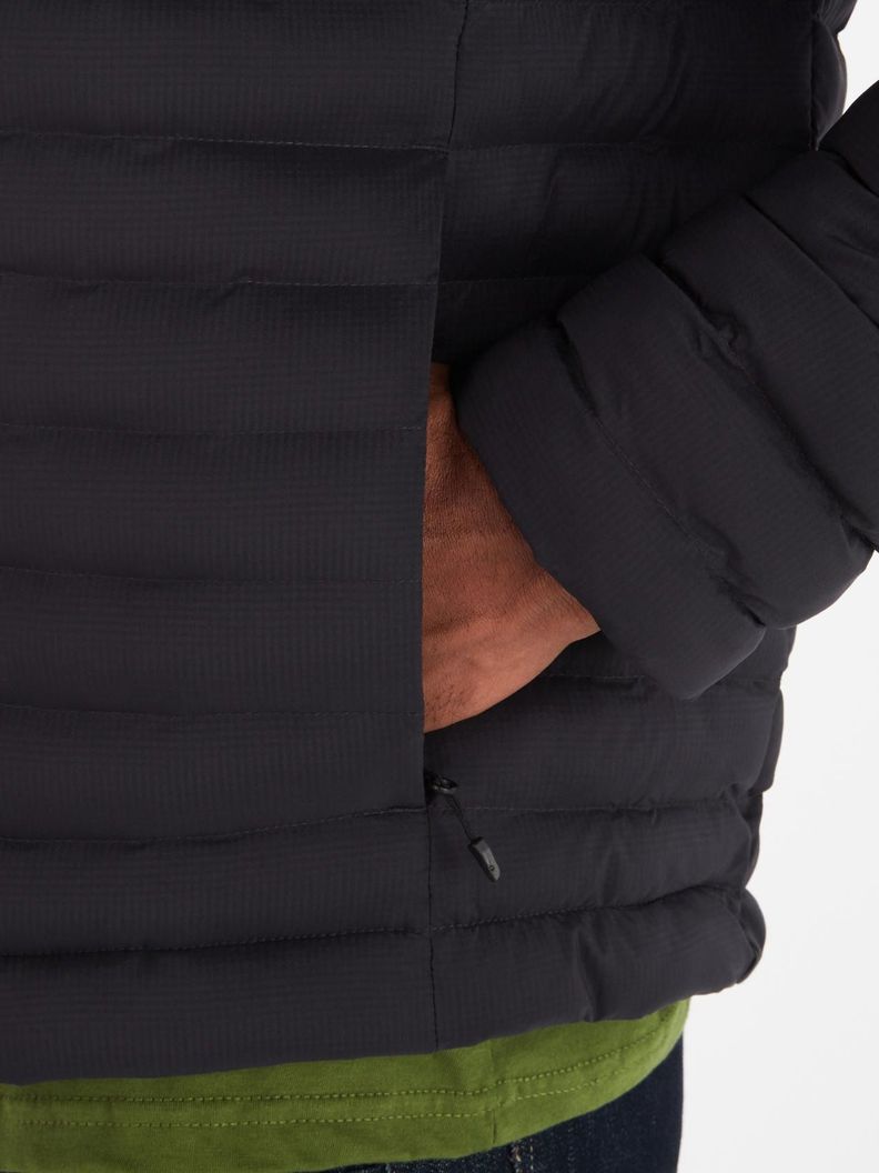 Chaqueta Marmot Hombre Insulada Echo Featherless Hoody Negro-3