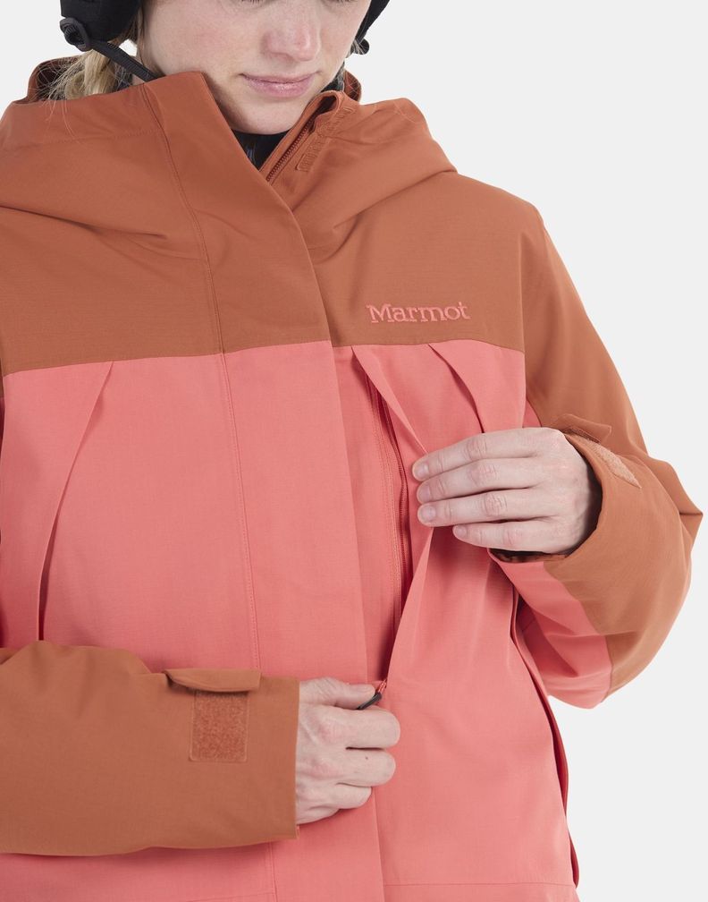 Chaqueta Marmot Mujer W Glades Insulated Jacket Naranja-4