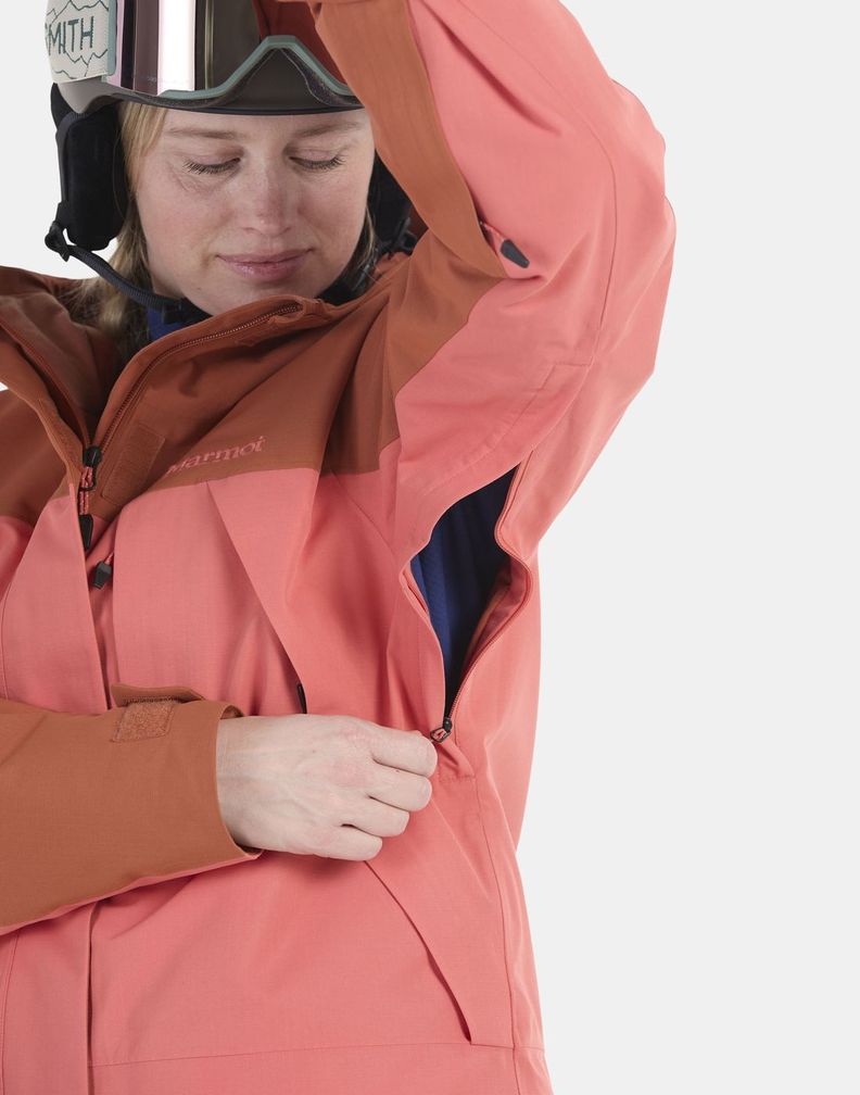 Chaqueta Marmot Mujer W Glades Insulated Jacket Naranja-5