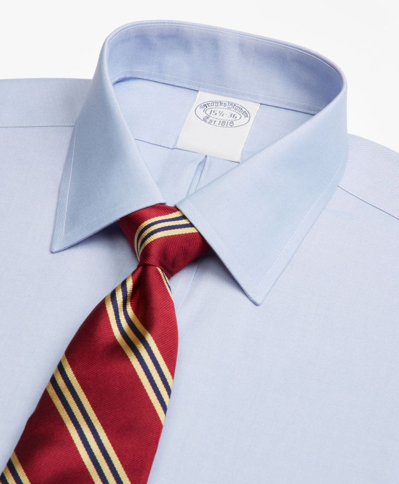 Camisa Stretch Non-Iron Pinpoint Oxford Ainsley Cyan-1