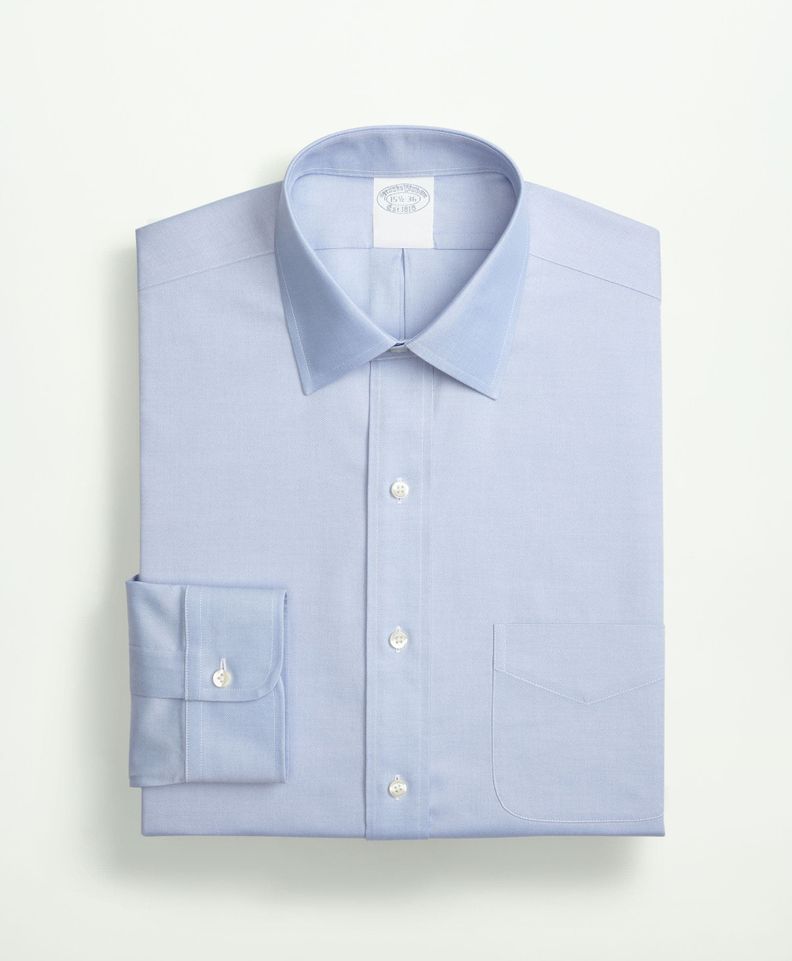 Camisa Stretch Non-Iron Pinpoint Oxford Ainsley Cyan-3