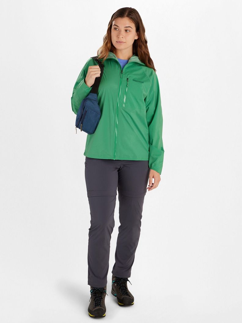 Chaqueta Marmot Mujer Impermeable Superalloy Verde-2