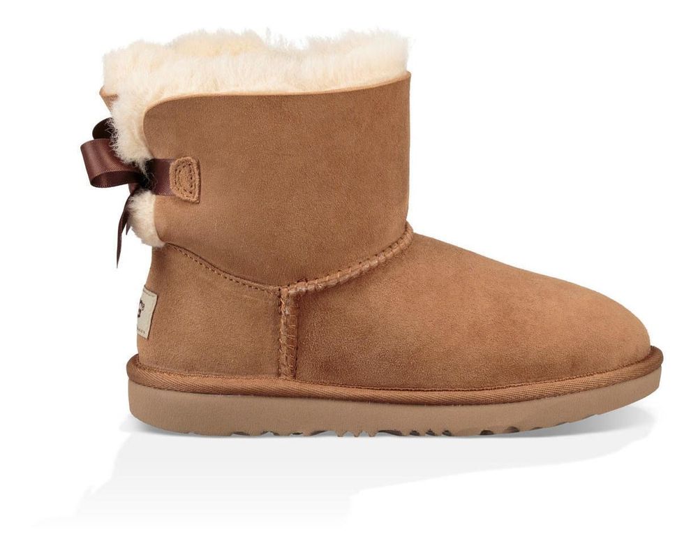 Botas UGG Niña Mini Bailey Bow Ii Café-0