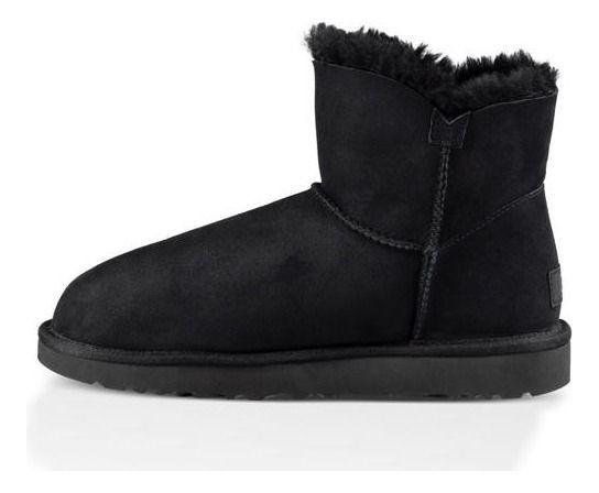 Bota UGG Mujer Mini Bailey Button Ii Negro-2