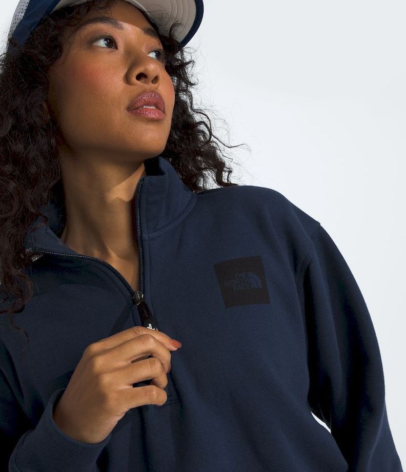 Poleron The North Face Mujer Box Half Dome 45748 Zip Azul-2