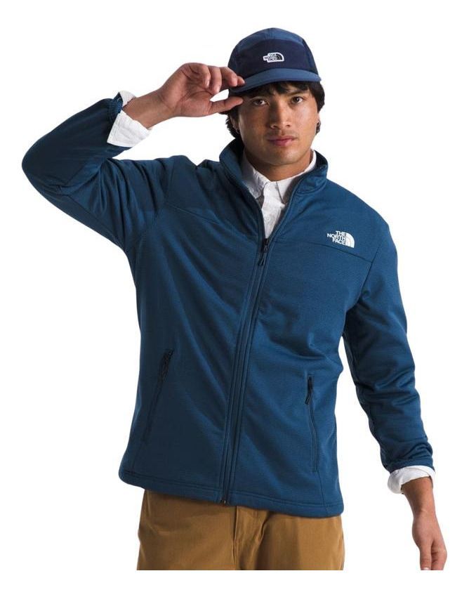 Polar Hombre The North Face Cedar Trail Grid Fleece Azul-0