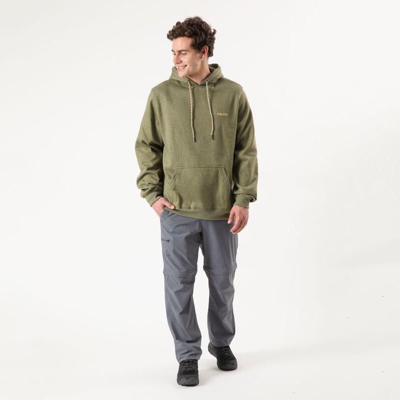 Polerón Marmot Hombre Chest Logo Hoody Verde-2