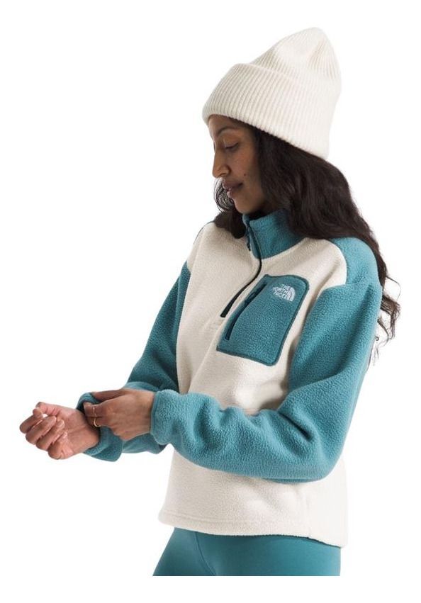 Polar The North Face Mujer Yumiori ¼ Zip Blanco-4