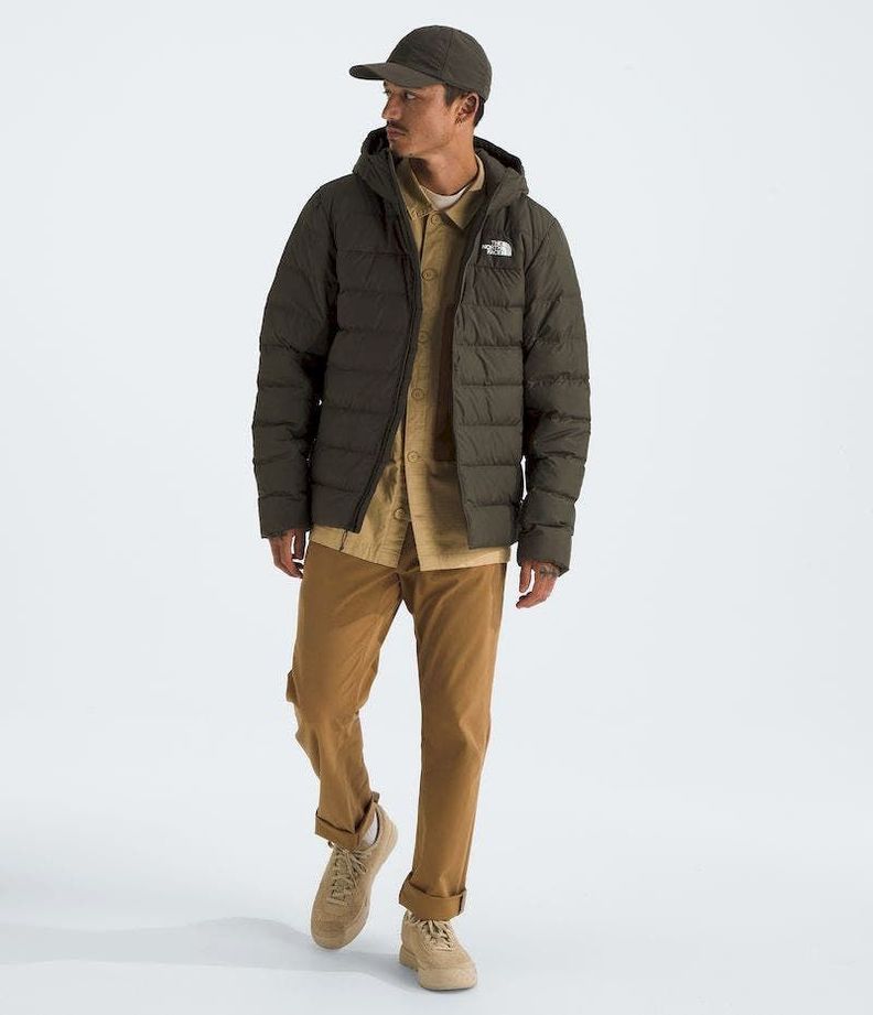 Chaqueta The North Face Hombre De Pluma Aconcagua 3 Hoodie Verde-3