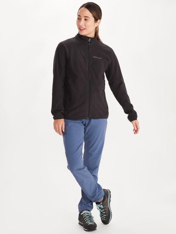 Polar Marmot Mujer Rocklin Full Zip Negro-2